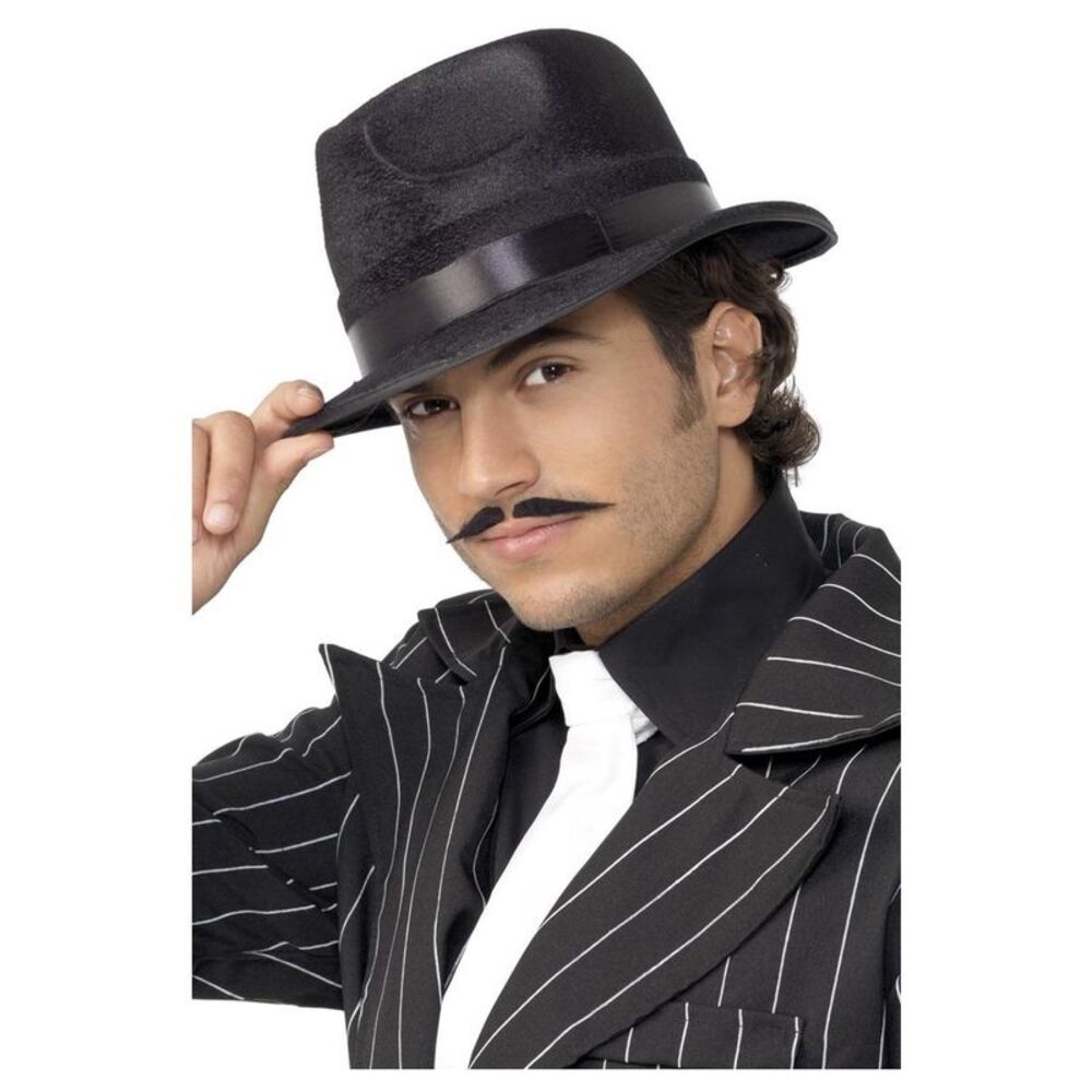 Smiffys Mens Indestructible Fedora Costume Hat / Black